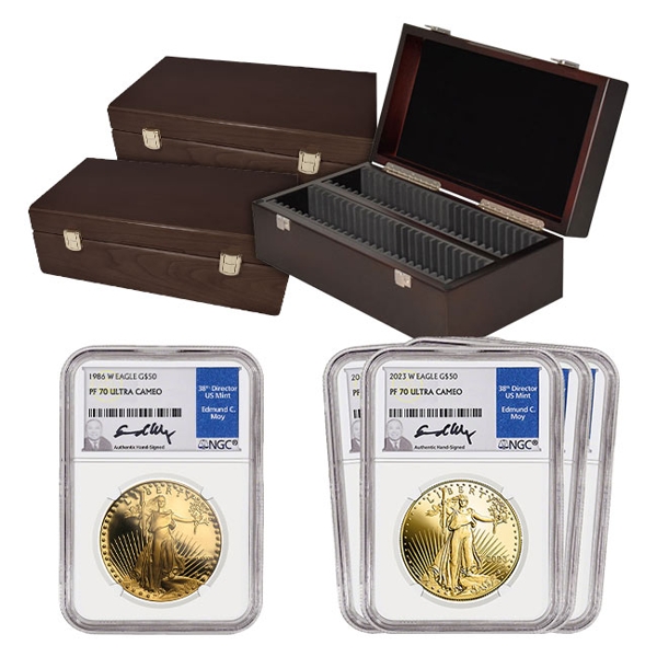 1986 – 2023 American Gold Eagle  Proof 70 Date Run Coin Set